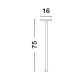 Stalpi - Stalp LED mediu pentru iluminat exterior IP54 OFIR