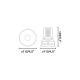 Spoturi incastrabile spatii comerciale - Spot LED incastrabil DEEP78 Downlight round white 15° 4000K stripy