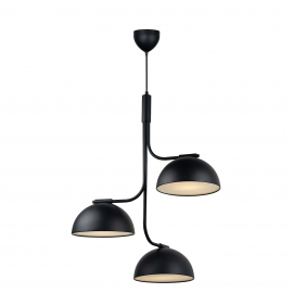 Pendule, Lustre suspendate - Pendul cu 3 surse de iluminat design modern TULLIO negru