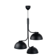 Pendule, Lustre suspendate - Pendul cu 3 surse de iluminat design modern TULLIO negru