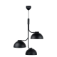 Pendule, Lustre suspendate - Pendul cu 3 surse de iluminat design modern TULLIO negru