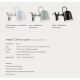 Aplice, corpuri de iluminat pentru pereti - Aplica cu clips design modern Angle alb