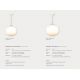 Pendule, Lustre suspendate - Pendul design modern Navone 20 alb