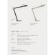 Lampi birou - Lampa 3 in 1, lampa de birou sau aplica de perete moderna NOBU gri