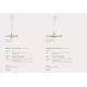 Pendule, Lustre suspendate - Pendul LED design modern Blanche 42 alama