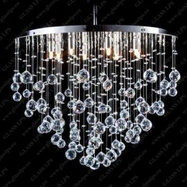 Plafoniere Cristal Bohemia - Lustra moderna cristal Bohemia L17 239/08/4, F tube