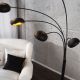 Lampadare - Lampadar Five Lights negru/ auriu
