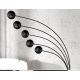 Lampadare - Lampadar Five Lights negru/ auriu