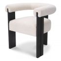 Scaun dining design LUX Percy boucle cream