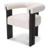 Scaun dining design LUX Percy boucle cream