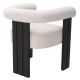 Scaune - Scaun dining design LUX Percy boucle cream