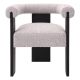 Scaune - Scaun dining design LUX Percy boucle gri