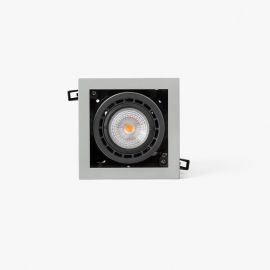 Spoturi incastrabile spatii comerciale - Spot LED incastrabil NANO COLIN-1 Grey recessed with frame 7-13W 2700K 20°