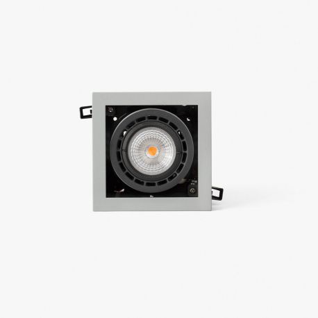 Spoturi incastrabile spatii comerciale - Spot LED incastrabil NANO COLIN-1 Grey recessed with frame 7-13W 2700K 20°