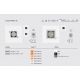 Spoturi incastrabile spatii comerciale - Spot LED incastrabil NANO COLIN-1 White recessed with frame 7-13W 2700K 56°