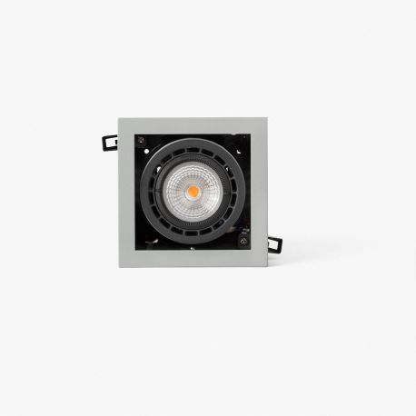 Spoturi incastrabile spatii comerciale - Spot LED incastrabil NANO COLIN-1 Grey recessed with frame 7-13W 3000K 56°