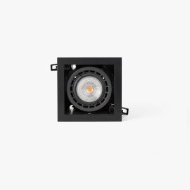 Spoturi incastrabile spatii comerciale - Spot LED incastrabil NANO COLIN-1 Black recessed with frame 7-13W 4000K 56°