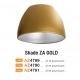 Accesorii iluminat - Accesoriu, Abajur din aluminiu auriu pentru gama Zyta diametru 33ccm