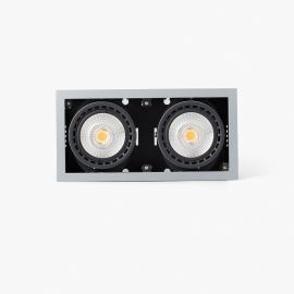Spoturi incastrabile spatii comerciale - Spot LED incastrabil MINI COLIN-2 Grey recessed 36-50W 3000K 20°