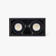 Spoturi incastrabile spatii comerciale - Spot LED incastrabil COLIN-2 Black recessed 48-72W 2700K 20°