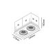 Spoturi incastrabile spatii comerciale - Spot LED incastrabil COLIN-2 Black recessed 48-72W 2700K 20°