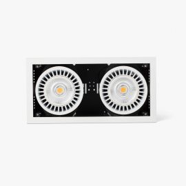 Spoturi incastrabile spatii comerciale - Spot LED incastrabil COLIN-2 White recessed 48-72W 2700K 56°