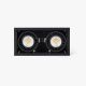Spoturi incastrabile spatii comerciale - Spot LED incastrabil COLIN-2 Black recessed 48-72W 2700K 56°