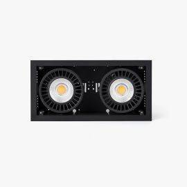 Spoturi incastrabile spatii comerciale - Spot LED incastrabil COLIN-2 Black recessed 48-72W 2700K 56°