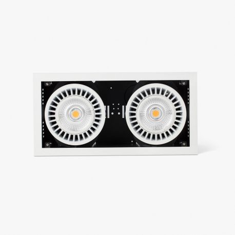 Spoturi incastrabile spatii comerciale - Spot LED incastrabil COLIN-2 White recessed 48-72W 3000K 56°