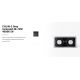 Spoturi incastrabile spatii comerciale - Spot LED incastrabil COLIN-2 Grey recessed 48-72W 4000K 56°
