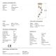 Pendule, Lustre suspendate - Lustra cu 6 Pendule LED design modern decorativ Aquaria aurie