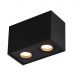 Plafoniere cu spoturi, Spoturi aplicate - Plafoniera aplicata cu 2 spoturi directionabile, BASIC SQUARE II BK