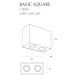 Plafoniere cu spoturi, Spoturi aplicate - Plafoniera aplicata cu 2 spoturi directionabile, BASIC SQUARE II BK
