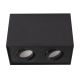Plafoniere cu spoturi, Spoturi aplicate - Plafoniera aplicata cu 2 spoturi directionabile, BASIC SQUARE II BK