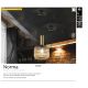 Pendule, Lustre suspendate - Lustra/ Pendul design modern Norma 20cm