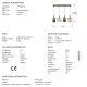 Pendule, Lustre suspendate - Lustra moderna dimabila cu 4 pendule Norma