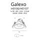 Spoturi tavan fals - Spot LED incastrabil GALEXO H0106 alb cu inel alb