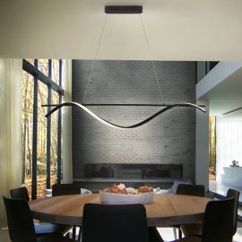 Corpuri de iluminat - Lustra LED suspendata design modern Boa