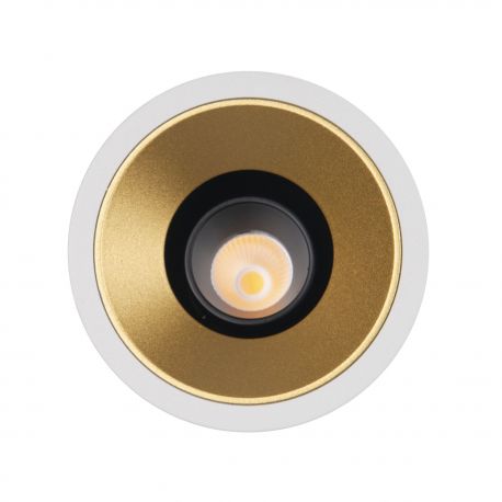 Spoturi tavan fals - Spot LED incastrabil GALEXO H0106 alb cu inel auriu