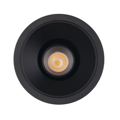 Spoturi tavan fals - Spot LED incastrabil GALEXO H0106 negru cu inel negru
