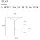 Aplice, corpuri de iluminat pentru pereti - Aplica de perete LED design modern HANA auriu