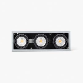 Spoturi incastrabile spatii comerciale - Spot LED incastrabil MINI COLIN-3 Grey recessed CRI95 54-75W 3000K 56°