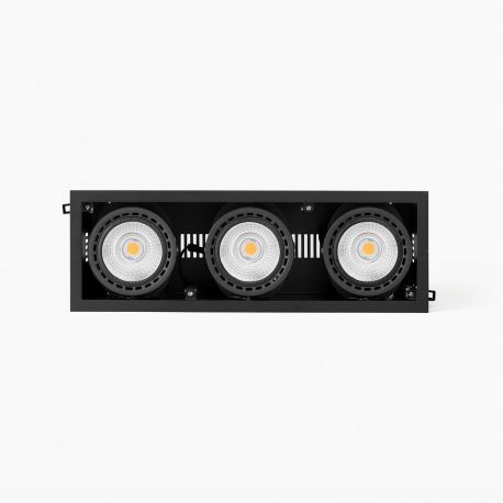 Spoturi incastrabile spatii comerciale - Spot LED incastrabil MINI COLIN-3 Black recessed CRI95 54-75W 4000K 56°