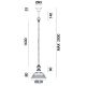 Pendule, Lustre suspendate - Lustra rustica Anita 22cm