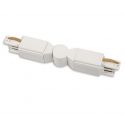 Accesoriu, Conector flexibil alb pentru sina trifazata MAXLIGHT