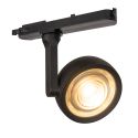 Spot LED directionabil pentru sina trifazata MAXLIGHT, CHARON negru