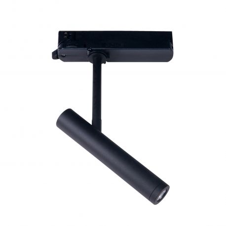 Spoturi, Proiectoare pe sina - Spot LED directionabil pentru sina trifazata MAXLIGHT, PISTOL negru