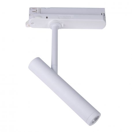 Spoturi, Proiectoare pe sina - Spot LED directionabil pentru sina trifazata MAXLIGHT, PISTOL alb