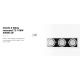 Spoturi incastrabile spatii comerciale - Spot LED incastrabil COLIN-3 White recessed 72-108W 4000K 20°