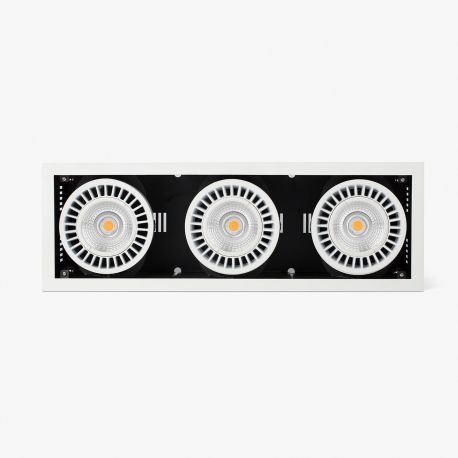 Spoturi incastrabile spatii comerciale - Spot LED incastrabil COLIN-3 White recessed 72-108W 4000K 56°